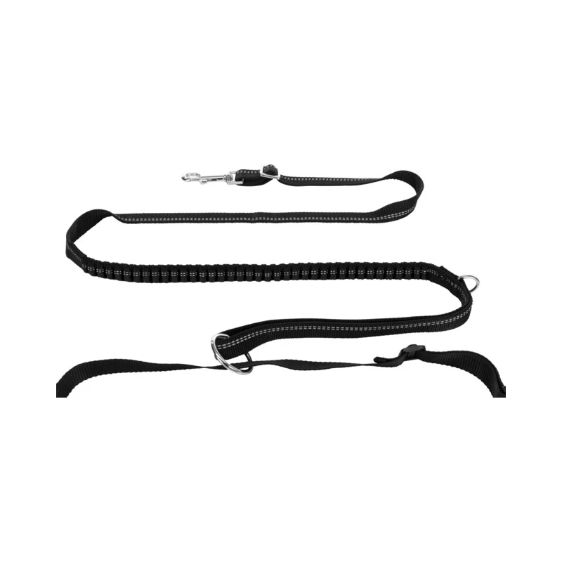 Ceinture De Jogging Avec Laisse (Coloris Noir/Gris 70-130 Cm) 4 Ceinture De Jogging Avec Laisse (Coloris Noir/Gris 70-130 Cm) – Image 2