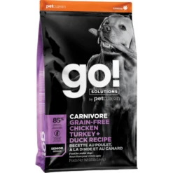 Croquettes Sans Céréales GO! Pour Chiens Seniors (Poulet, Dinde Et Canard – 10 Kilos)