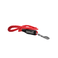 Laisse Corde Animalin® Rouge 1,2 M – 3 Diam. – Mousqueton Noir Ou Inox -Animalin Boutique laisse corde animalin rouge 12 m 3 diam mousqueton noir ou inox 2