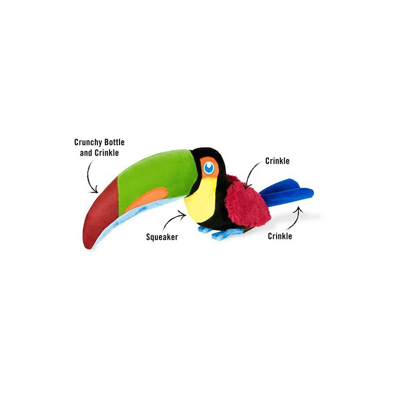 Peluche Toucan - Fait Main - Sifflet Intégré 4 Peluche Toucan - Fait Main - Sifflet Intégré – Image 2