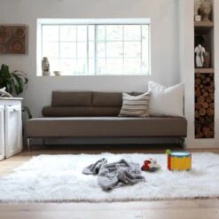 Tapis Déco Hyper Pratique (Ruggable Shag Winter White) -Animalin Boutique tapis deco lavable et amovible ruggable shag winter white 2